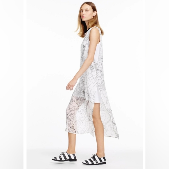 Cop.Copine Dresses & Skirts - Cop.Copine Drake V-Neck Sheer Dress Size 38/8